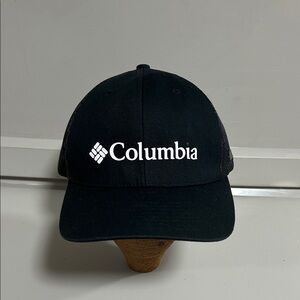Columbia Mesh Raised 3D Logo Truckers SnapBack Mountain Hat Black White OSFM